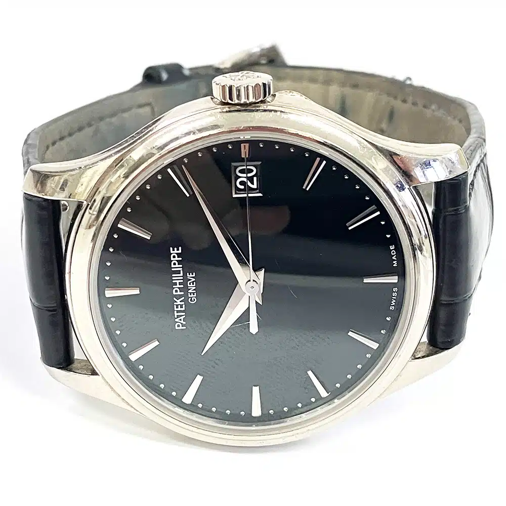 Patek Philippe Calatrava 39mm 5227G-010 White Gold With Black Leather Watch Black Dial 2017 – image 4