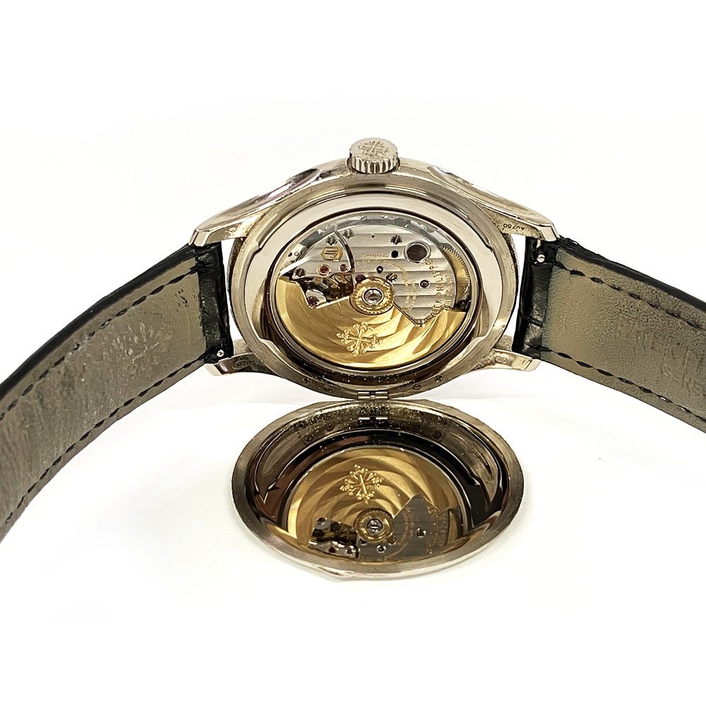 Patek Philippe Calatrava 39mm 5227G-010 White Gold With Black Leather Watch Black Dial 2017