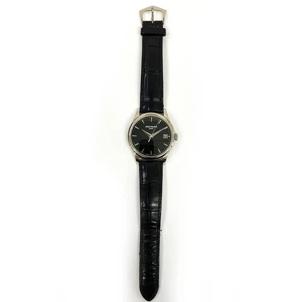 Patek Philippe Calatrava 39mm 5227G-010 White Gold With Black Leather Watch Black Dial 2017 – image 9