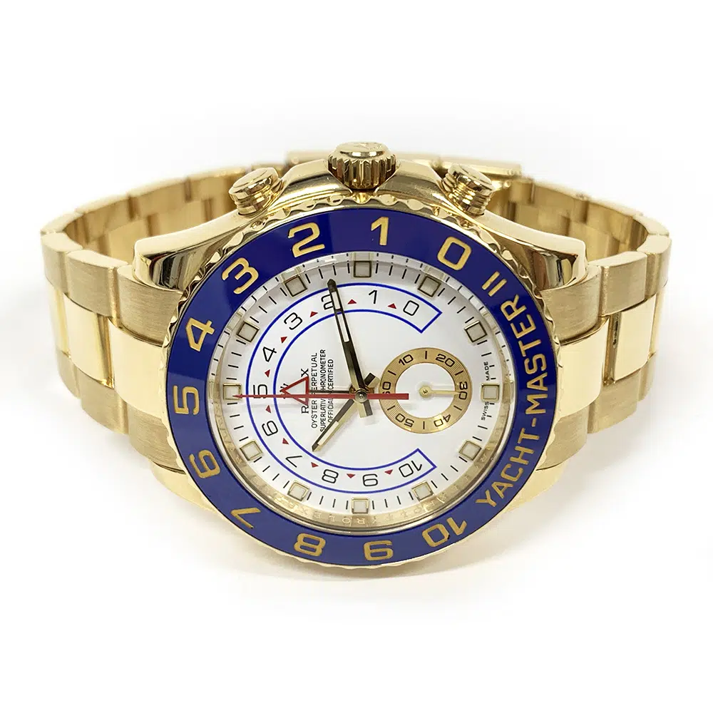 Rolex Yacht-Master II 44mm 116688 Yellow Gold with White Dial Watch – image 4