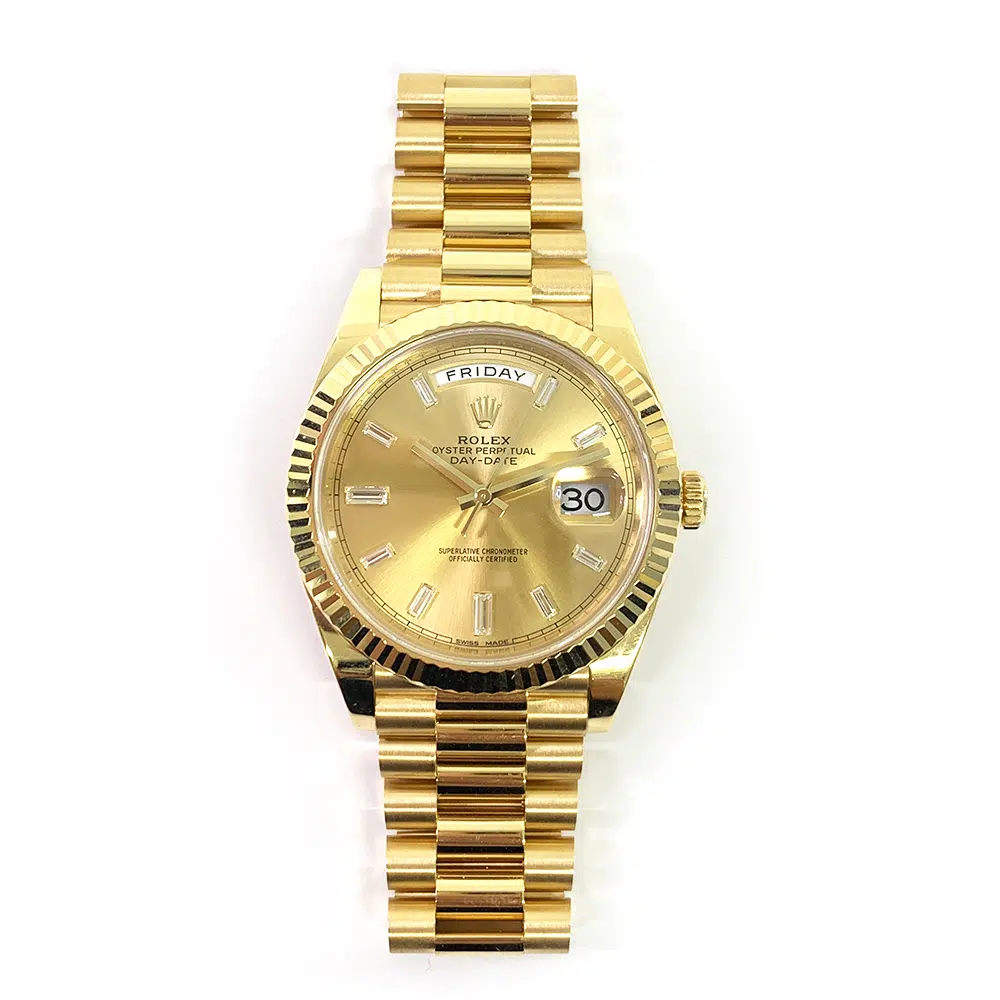 Rolex Champagne Diamond Dial Day-Date 40mm 228238-0005 Yellow Gold President Watch 2017 – image 3