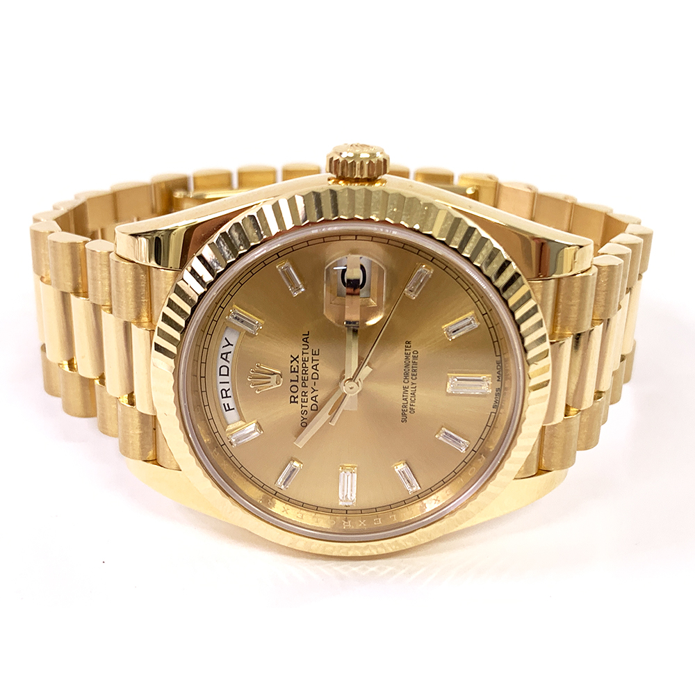 Rolex Champagne Diamond Dial Day-Date 40mm 228238-0005 Yellow Gold President Watch 2017