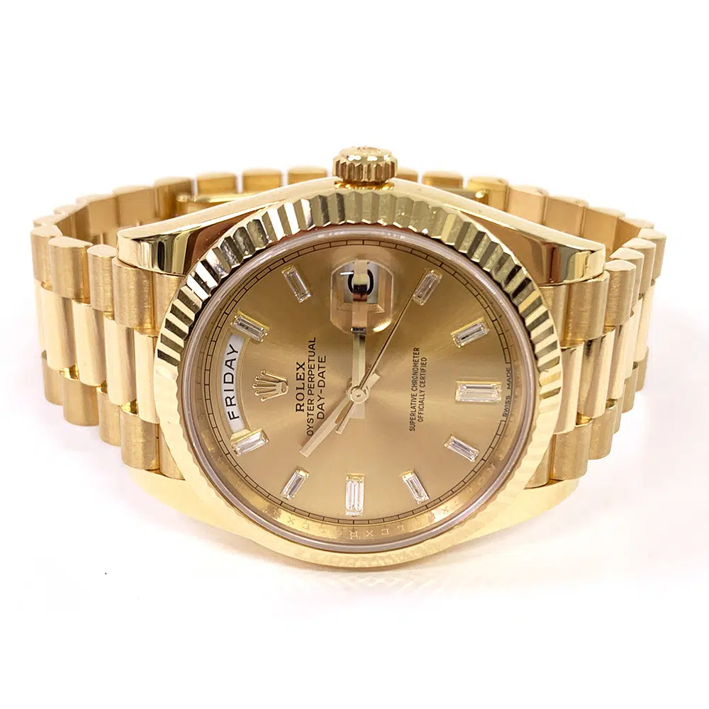 Rolex Champagne Diamond Dial Day-Date 40mm 228238-0005 Yellow Gold President Watch 2017 – image 4