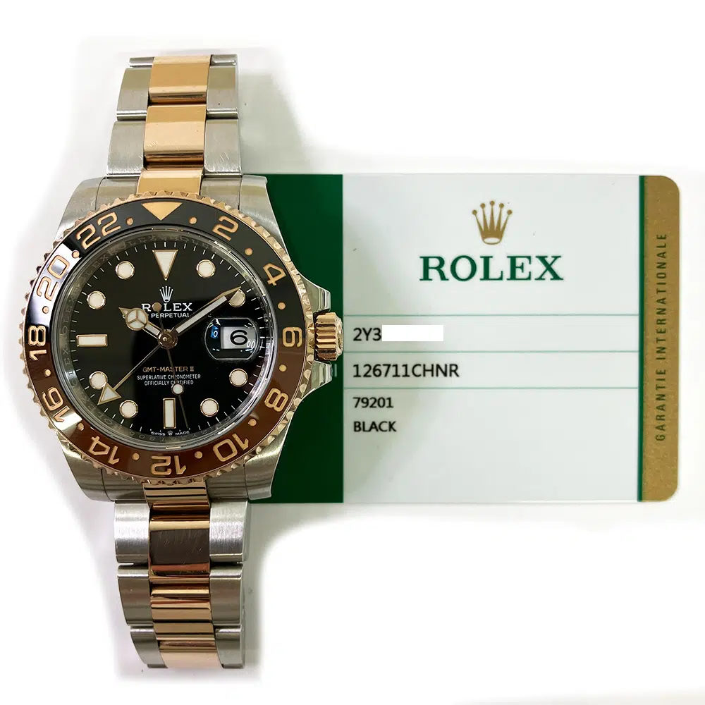 Rolex GMT-Master II  Black Dial 126711CHNR  Stainless Steel/Rose Gold Oyster Bracelet 2019 – image 2