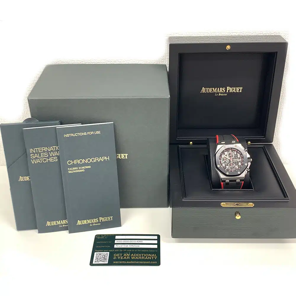 Audemars Piguet Royal Oak Offshore Black Dial 26470SO.OO.A002CA.01 42mm Stainless Steel with Black Rubber Watch 2019 – image 11