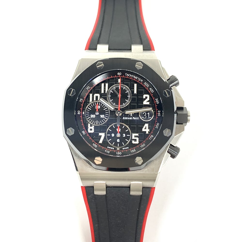 Audemars Piguet Royal Oak Offshore Black Dial 26470SO.OO.A002CA.01 42mm Stainless Steel with Black Rubber Watch 2019