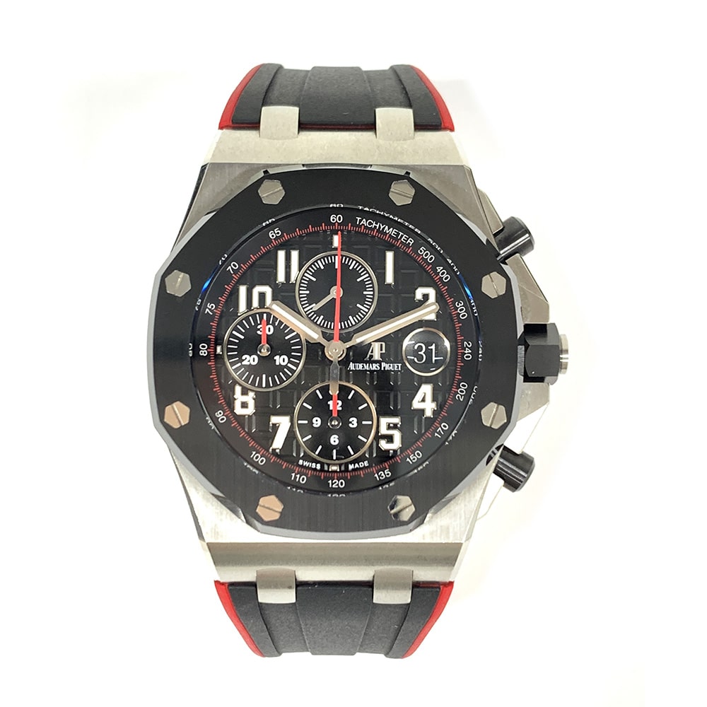 Audemars Piguet Royal Oak Offshore Black Dial 26470SO.OO.A002CA.01 42mm Stainless Steel with Black Rubber Watch 2019