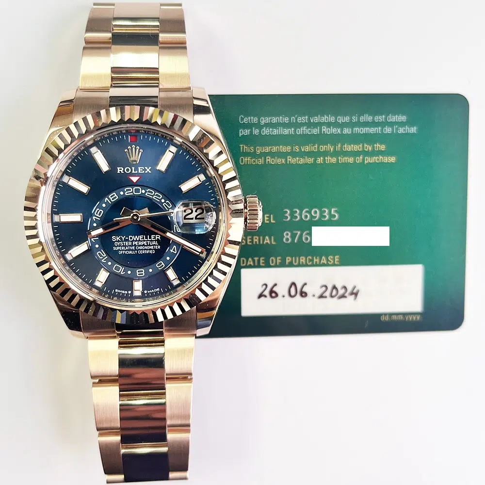 Rolex Sky-Dweller 336935-0001 42mm Rose Gold with Blue Dial watch 2024 – image 2