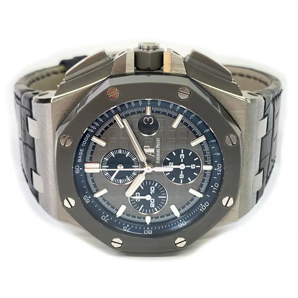 Audemars Piguet Royal Oak Chronograph 26400IO.OO.A004CA.02 Titanium with Black Rubber Grey Dial – image 4
