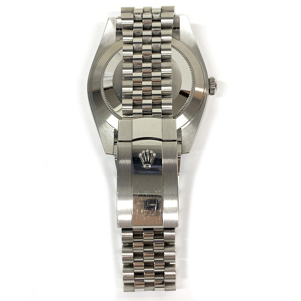 Rolex Datejust 41mm Jubilee 126334 Stainless Steel Watch Blue Diamond Dial