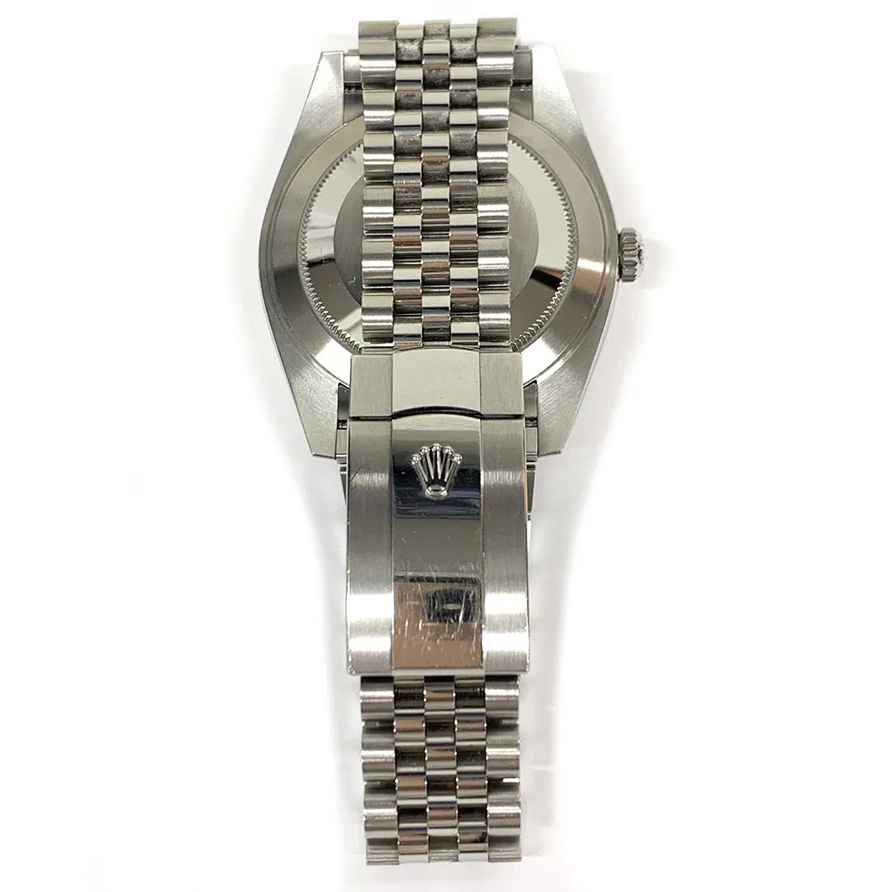 Rolex Datejust 41mm Jubilee 126334 Stainless Steel Watch Blue Diamond Dial – image 5