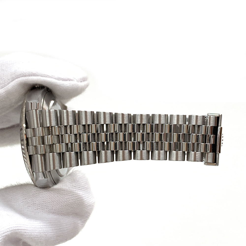 Rolex Datejust 41mm Jubilee 126334 Stainless Steel Watch Blue Diamond Dial