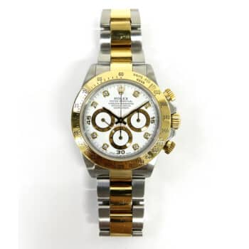 Rolex Daytona 16523 40mm Gold/Steel with White Dial Watch 2000