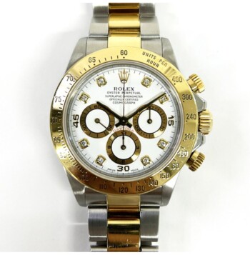 Rolex Daytona 16523 40mm Gold/Steel with White Dial Watch 2000 – alternate view