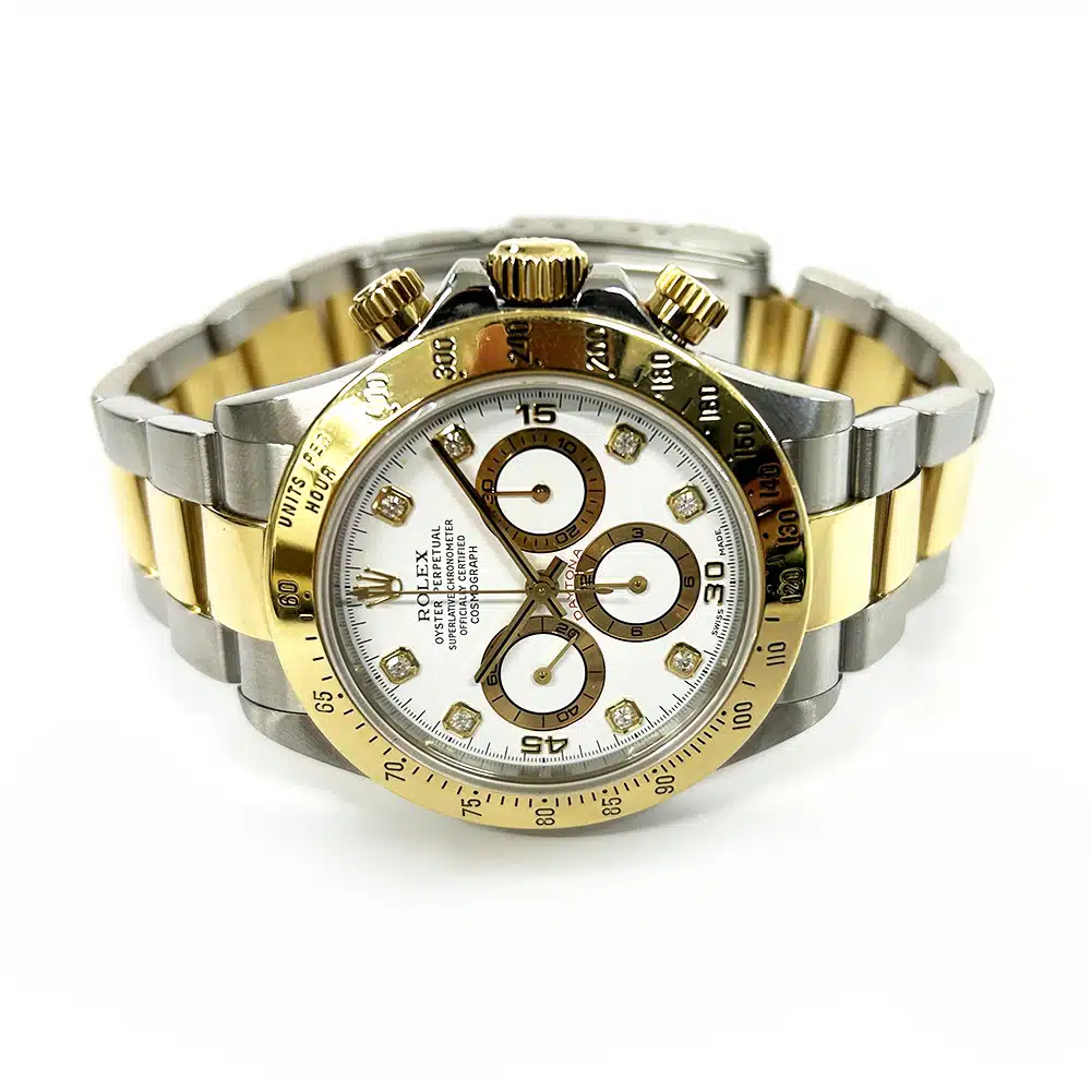 Rolex Daytona 16523 40mm Gold/Steel with White Dial Watch 2000 – image 4