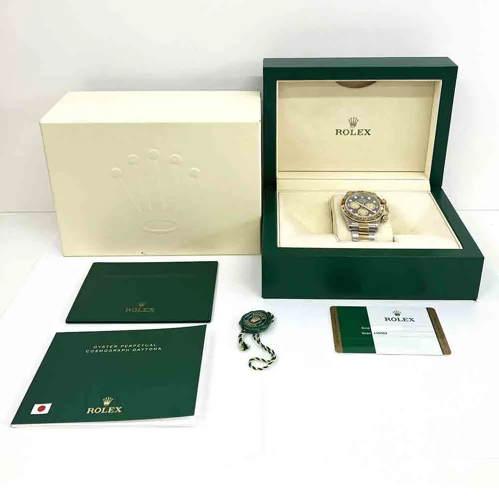 Rolex Daytona 116503 Oyster 40mm Stainless Steel & Yellow Gold Watch Black MOP Diamond Dial 2017 – image 8