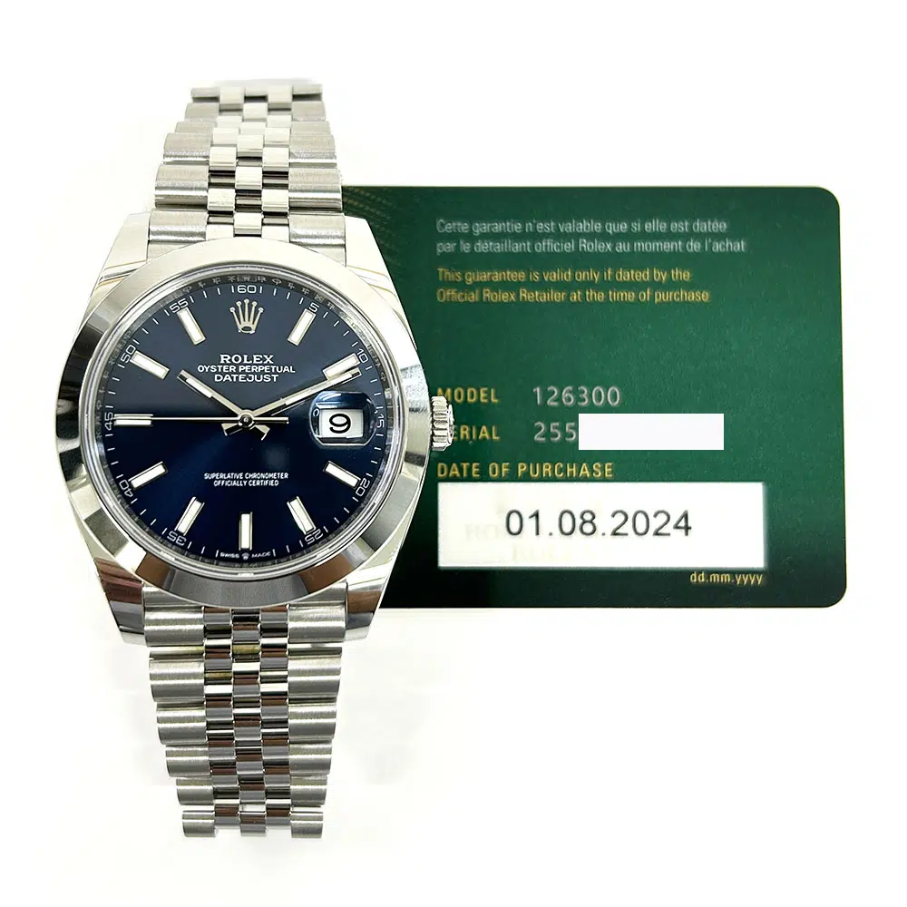 Rolex Datejust 41mm 126300-0002 Jubilee Stainless Steel Watch Blue Index Dial 2024 – image 2