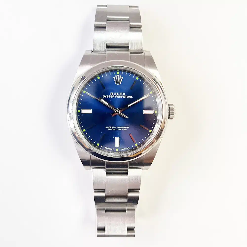 Rolex Oyster Perpetual 39mm 114300-0003 Stainless Steel with Blue Dial Watch 2019 – image 3