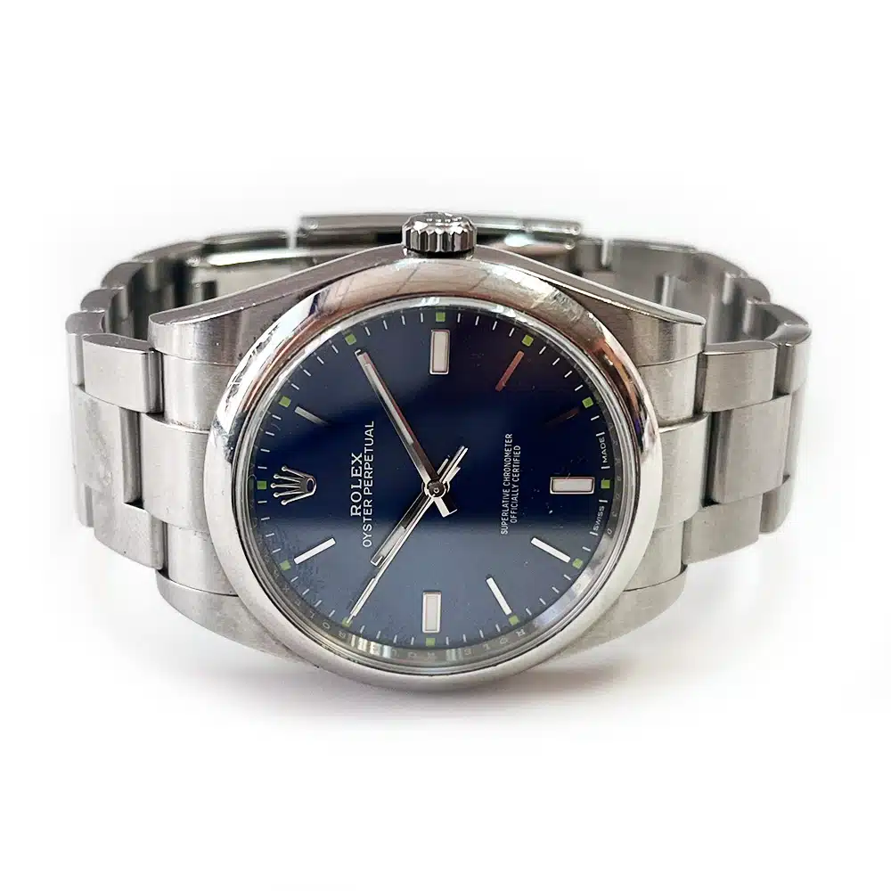 Rolex Oyster Perpetual 39mm 114300-0003 Stainless Steel with Blue Dial Watch 2019 – image 4