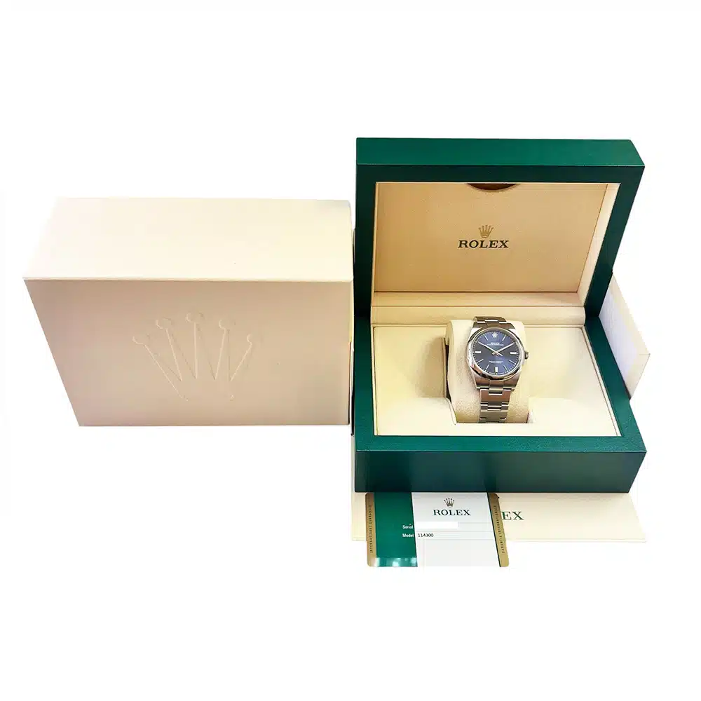 Rolex Oyster Perpetual 39mm 114300-0003 Stainless Steel with Blue Dial Watch 2019 – image 7