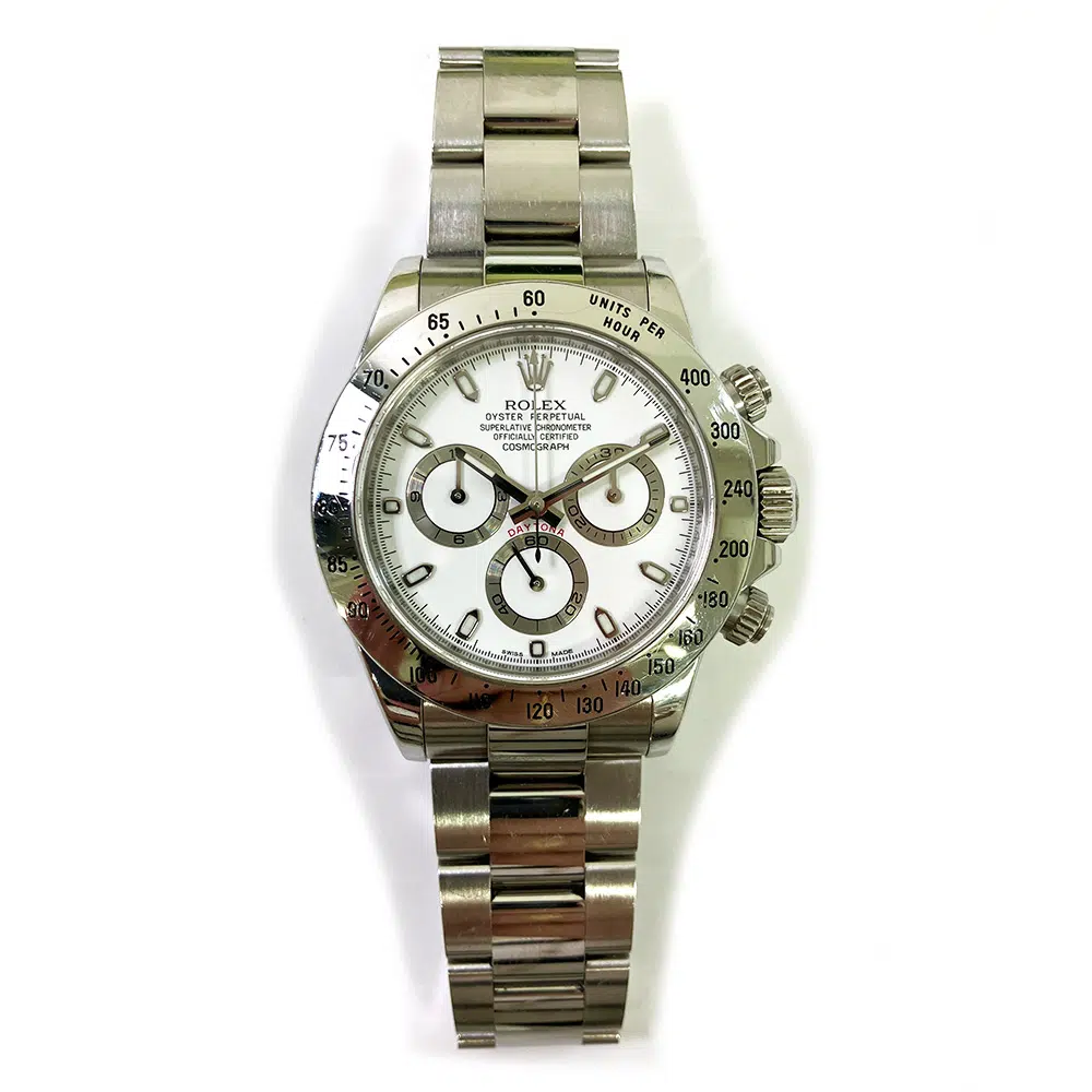 Rolex Cosmograph Daytona 116520 Oyster Bracelet Stainless Steel Men's Watch White Dial 2011 – image 2