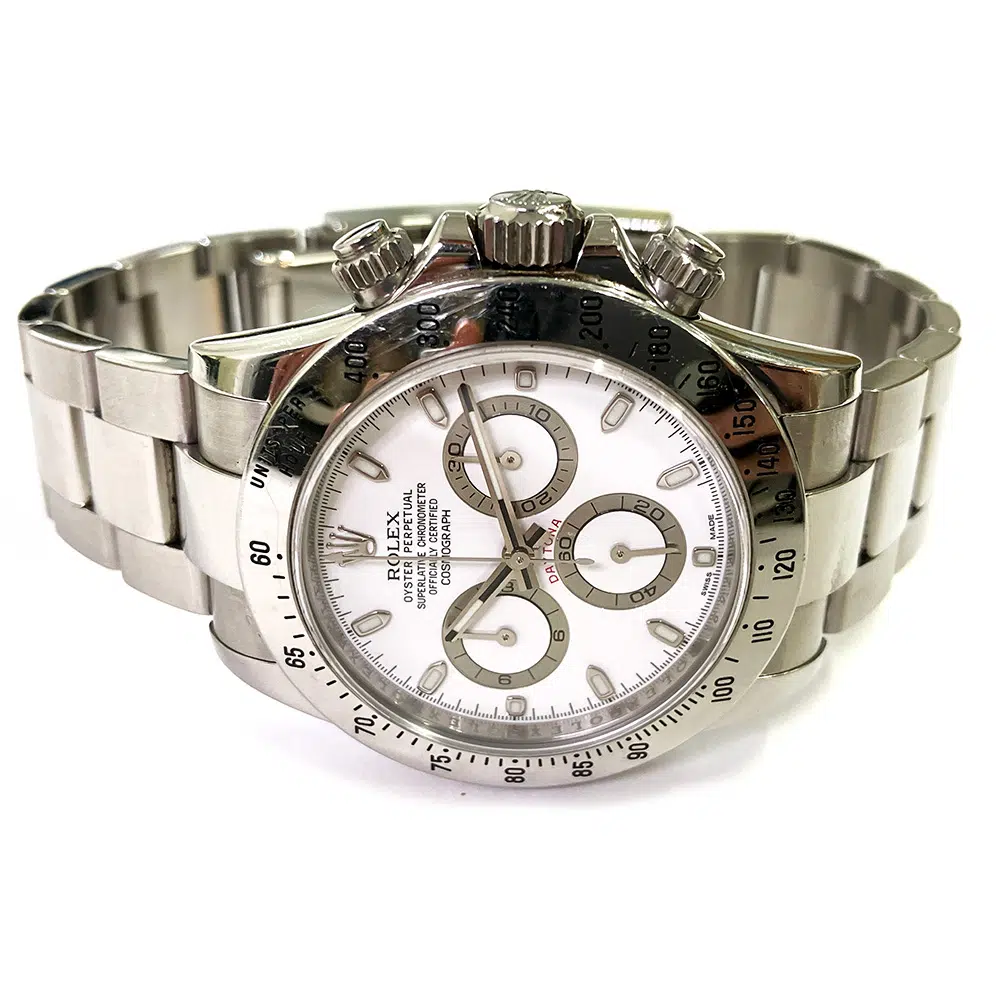 Rolex Cosmograph Daytona 116520 Oyster Bracelet Stainless Steel Men's Watch White Dial 2011 – image 4