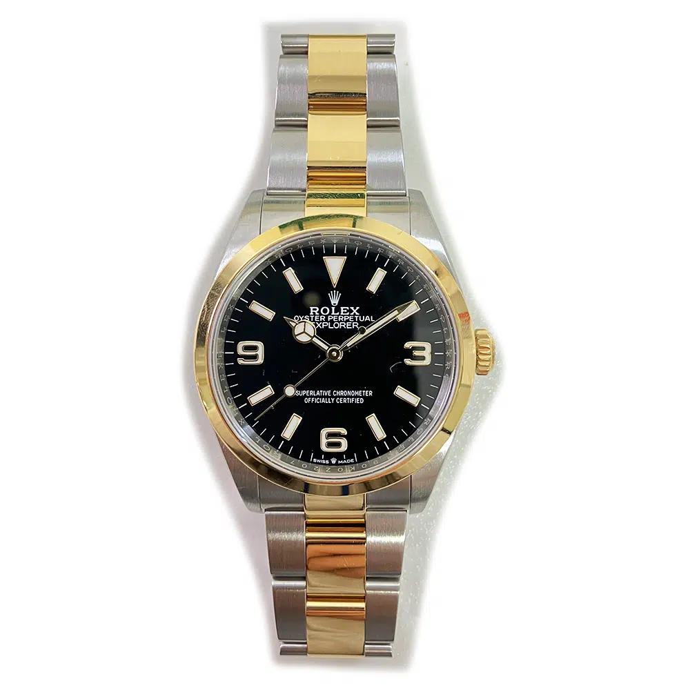 Rolex Black Dial Explorer 36mm 124273 Stainless Steel & Yellow Gold Two Tone Oyster Bracelet Watch  2022 – image 3