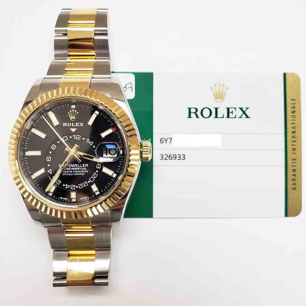 Rolex Sky-Dweller 326933 42mm Oyster Stainless Steel And Yellow Gold with Black Dial Watch 2019 – image 2