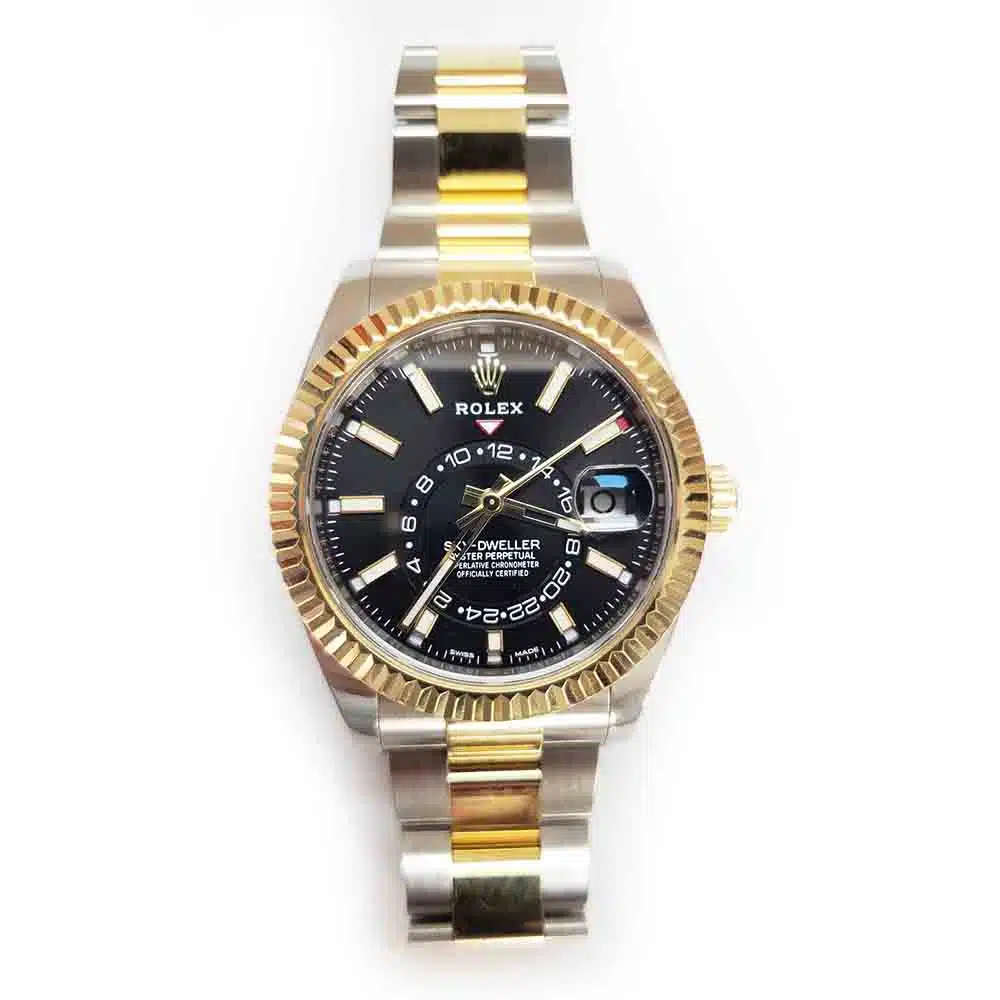 Rolex Sky-Dweller 326933 42mm Oyster Stainless Steel And Yellow Gold with Black Dial Watch 2019 – image 3