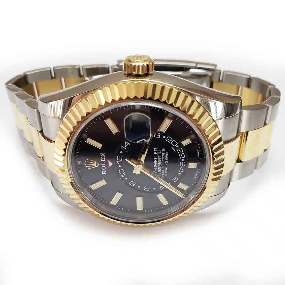 Rolex Sky-Dweller 326933 42mm Oyster Stainless Steel And Yellow Gold with Black Dial Watch 2019 – image 4