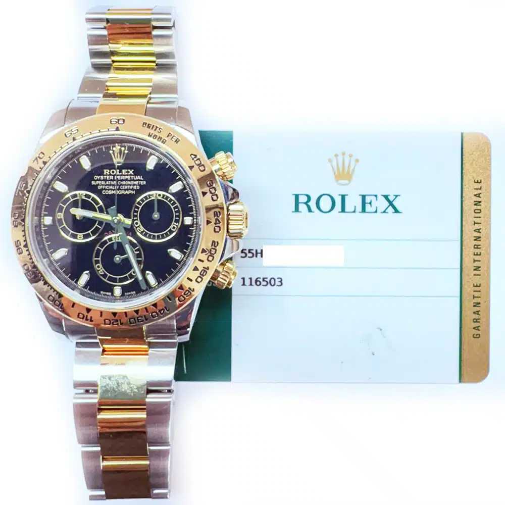 Rolex 116503 Daytona 40mm Stainless Steel and Yellow Gold with Black Dial Watch 2017 – image 2