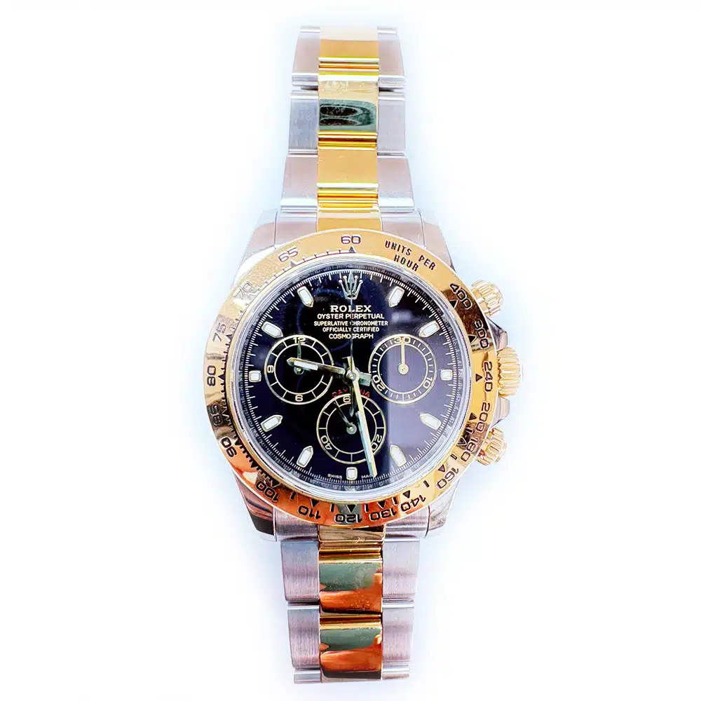 Rolex 116503 Daytona 40mm Stainless Steel and Yellow Gold with Black Dial Watch 2017 – image 3