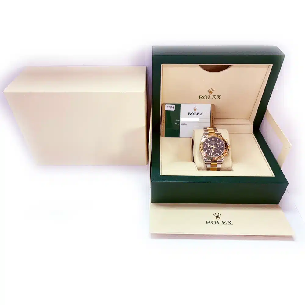 Rolex 116503 Daytona 40mm Stainless Steel and Yellow Gold with Black Dial Watch 2017 – image 6