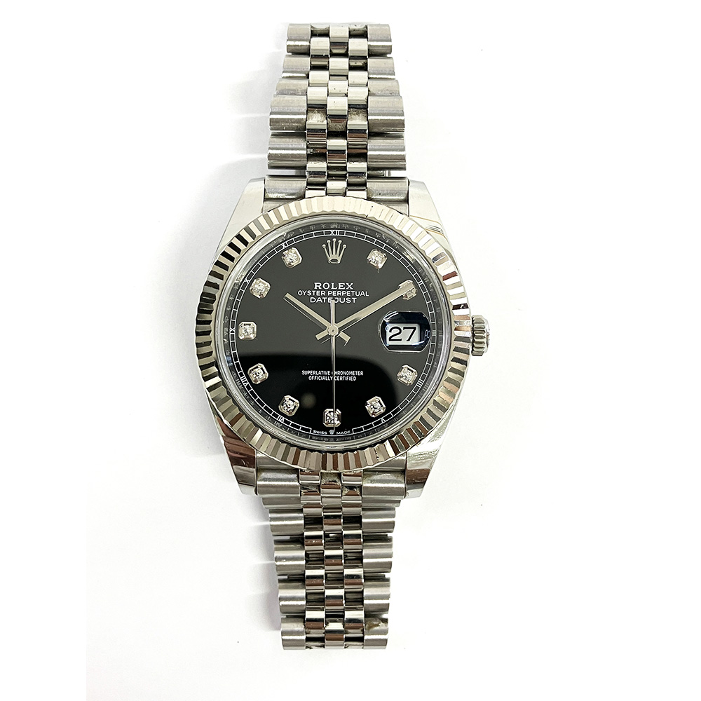 Rolex Datejust 41 126334 Datejust 41 Stainless Steel with Black Diamond Dial Watch 2021