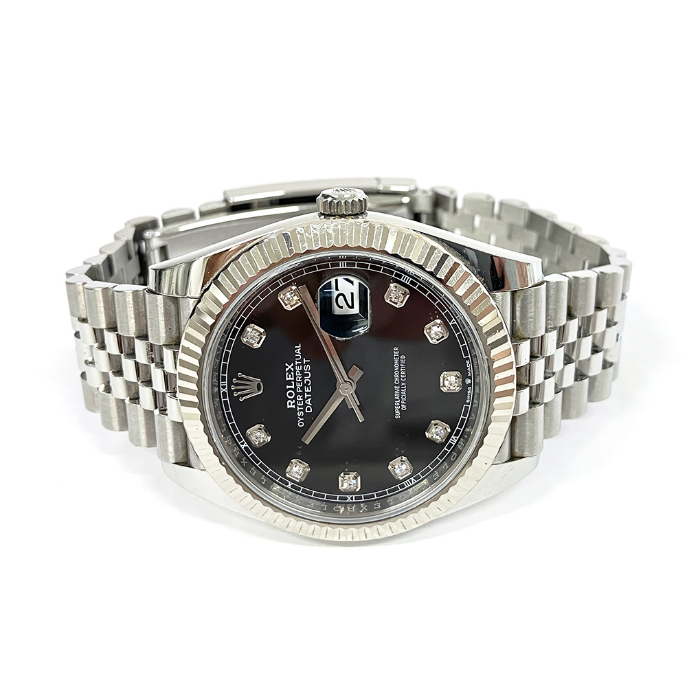 Rolex Datejust 41 126334 Datejust 41 Stainless Steel with Black Diamond Dial Watch 2021
