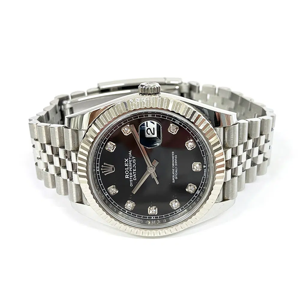 Rolex Datejust 41 126334 Datejust 41 Stainless Steel with Black Diamond Dial Watch 2021 – image 4