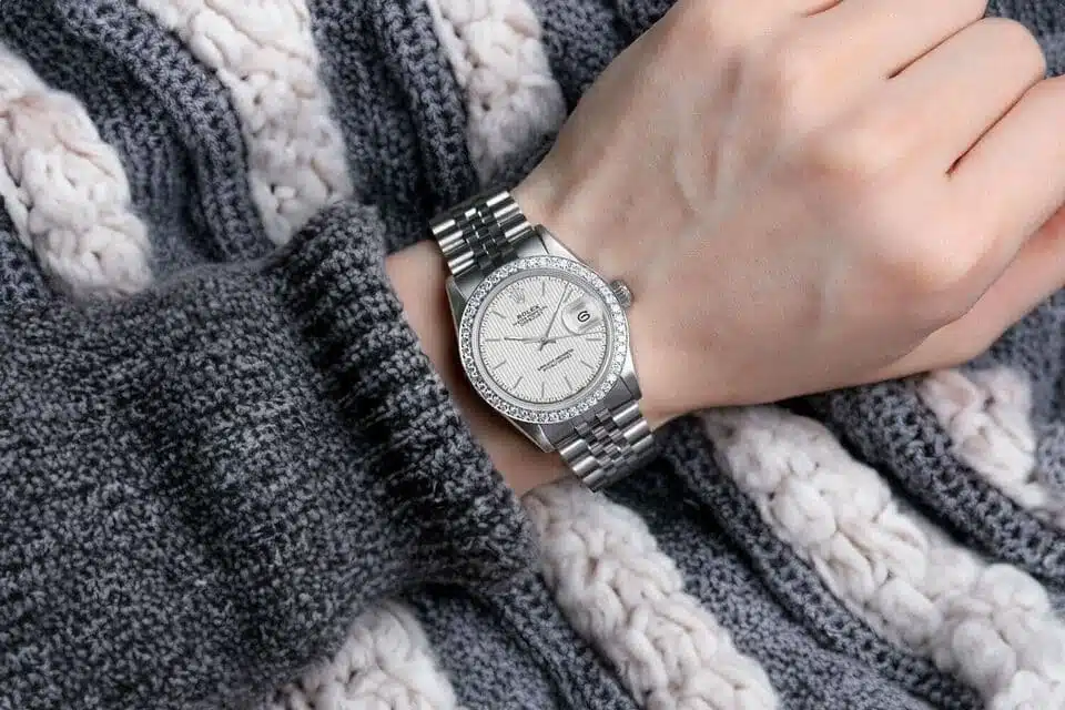 Rolex Datejust 31 Stainless Steel Watch Silver Dial with Diamond Bezel 68274 – image 9