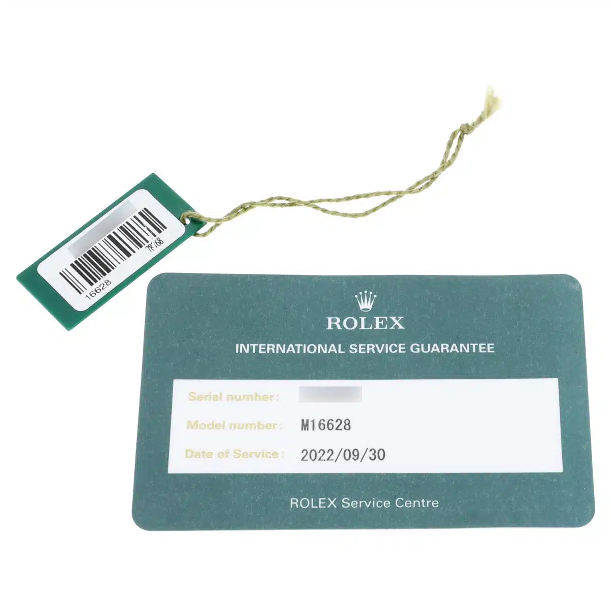Rolex Yacht-Master 40mm Yellow Gold Blue 16628 Original Papers and Service Card – image 10