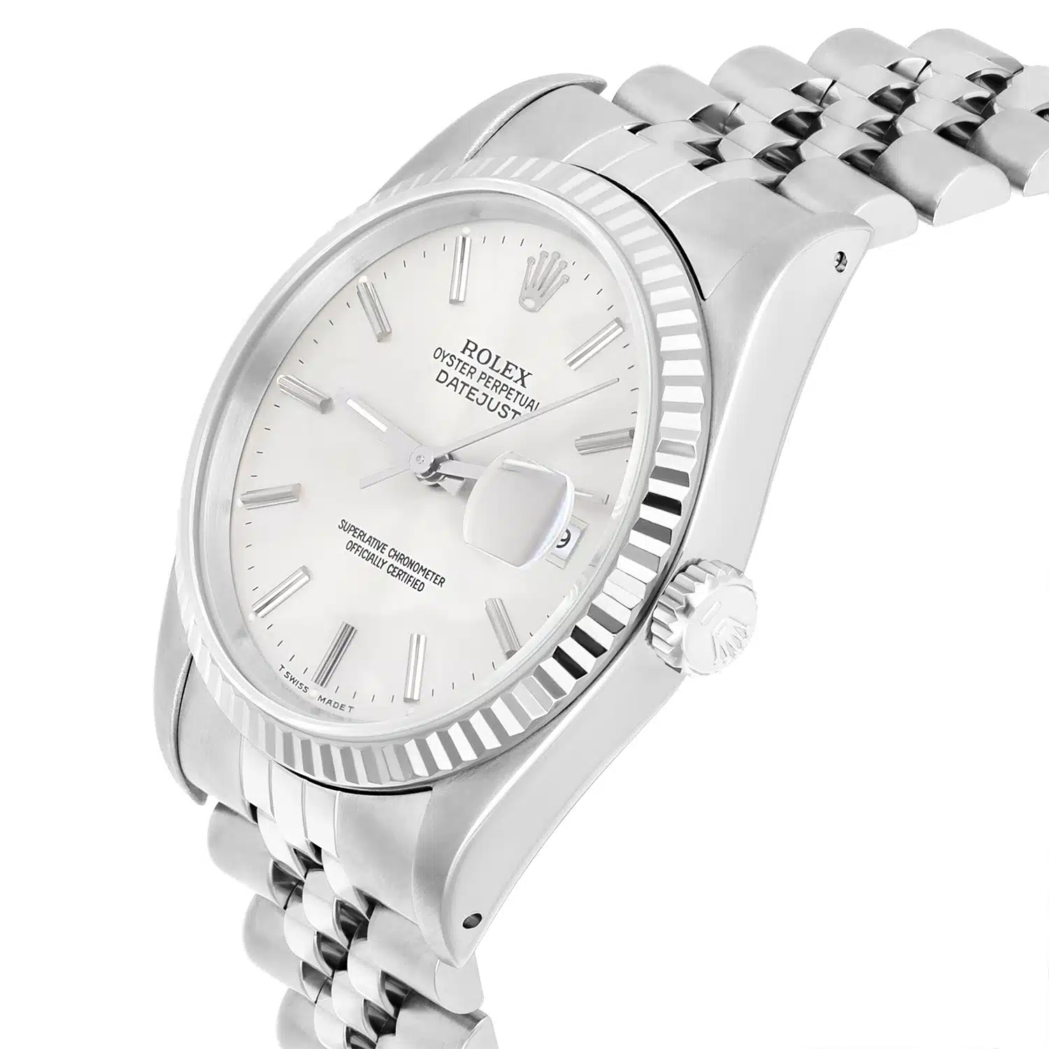 Rolex Datejust 36mm Stainless Steel 16234 Silver Dial, Jubilee Circa 1995 – image 4