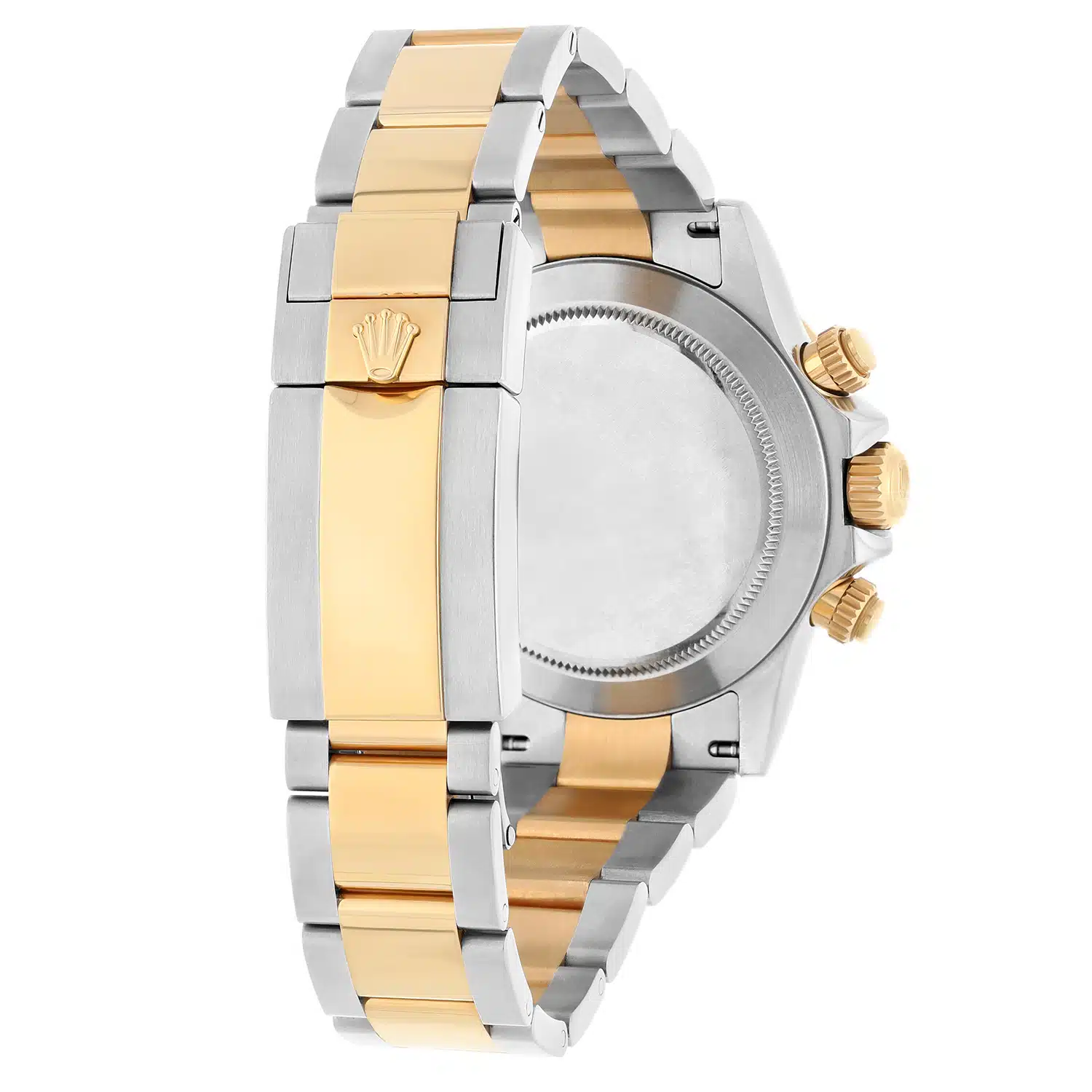 Rolex Daytona Yellow Gold & Steel Black Mother Of Pearl Diamond Dial 116523 B/P – image 9
