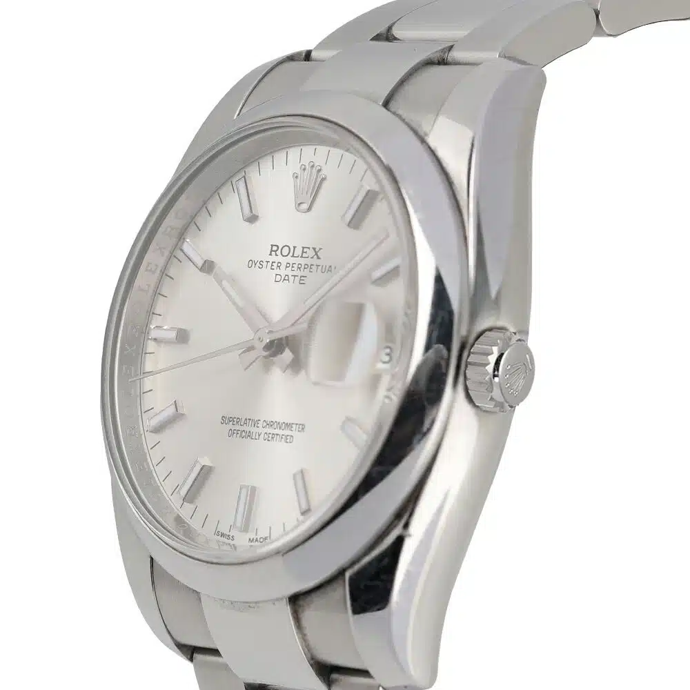 Rolex Date 34mm 115200 Stainless Steel Watch (Silver) – image 3