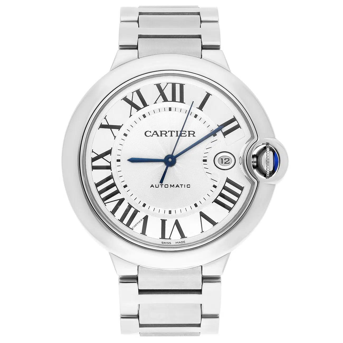 Cartier Ballon Bleu W69010Z4 Silver Dial Stainless Steel Watch