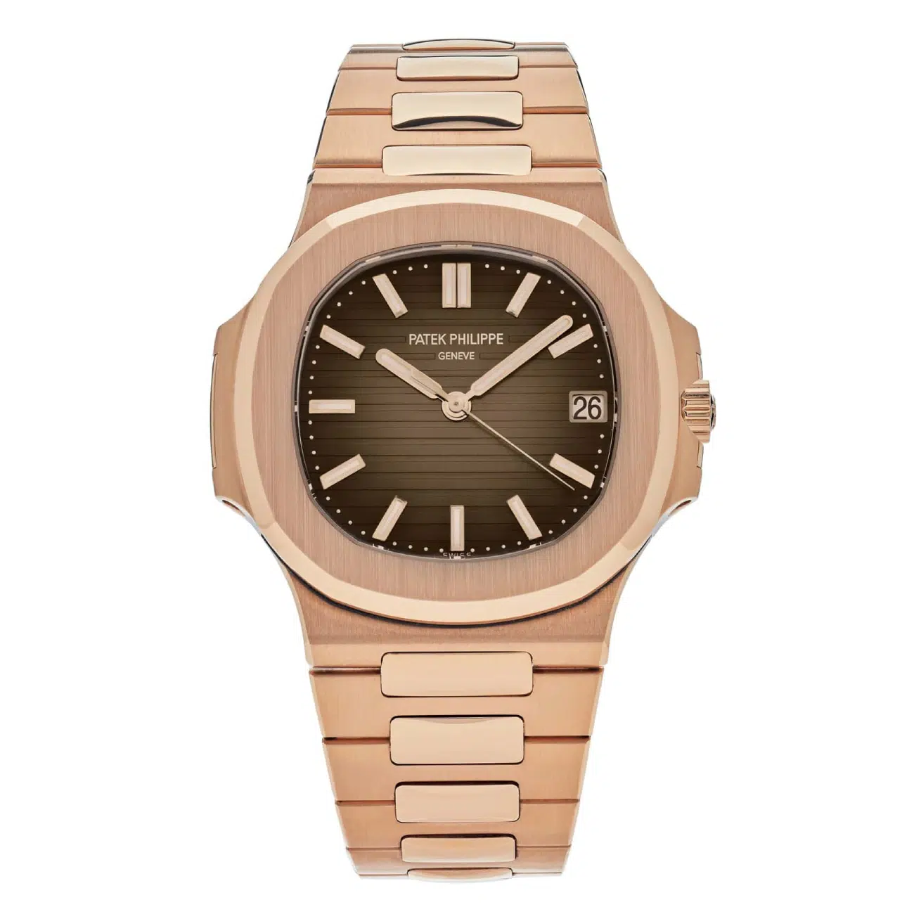Patek Philippe Nautilus 5711/1R-001 Brown Dial 18K Rose Gold Automatic Men's Watch 2017