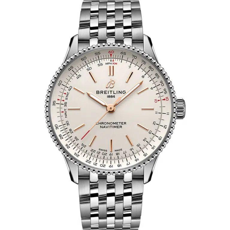 Breitling Navitimer Automatic Watch 36mm A17327211G1A1 Stainless Steel Case Cream Dial