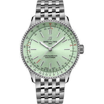 Breitling Navitimer 36mm A17327361L1A1 Automatic Green Dial Stainless Steel Watch 2024