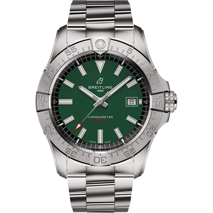 images Breitling Avenger 42mm Automatic A17328101L1A1 Stainless Steel with Green Dial Watch 2024