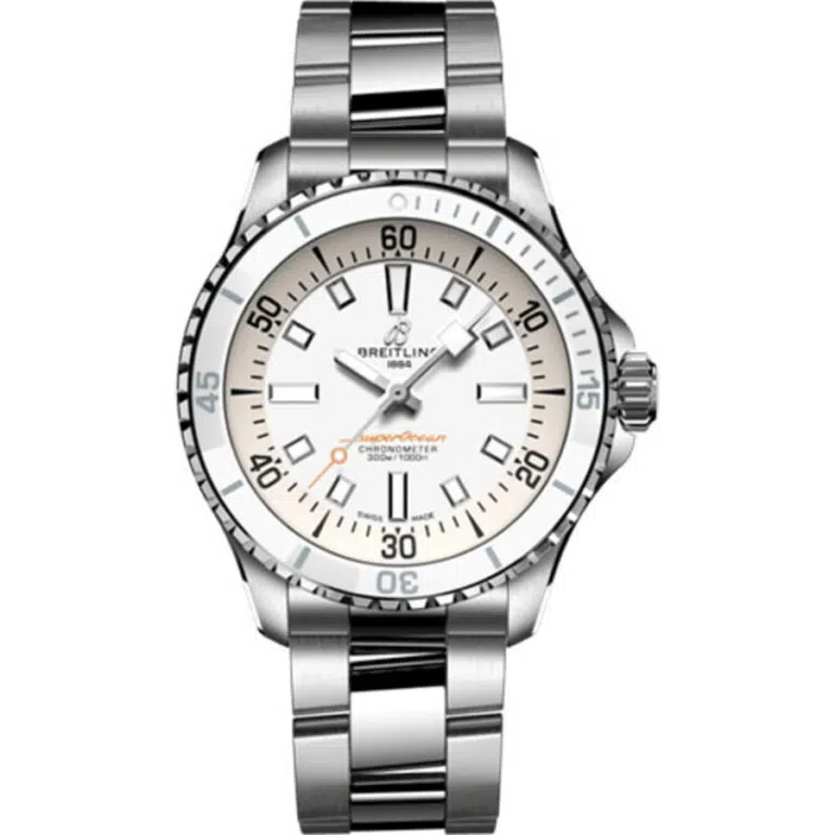 Breitling Superocean 36mm A17377211A1A1 Stainless Steel With Silver Dial Watch