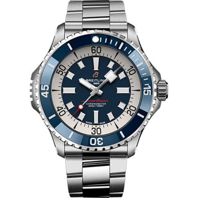 Breitling Blue Dial Superocean 46mm A17378E71C1A1 Stainless Steel Automatic Watch 2024