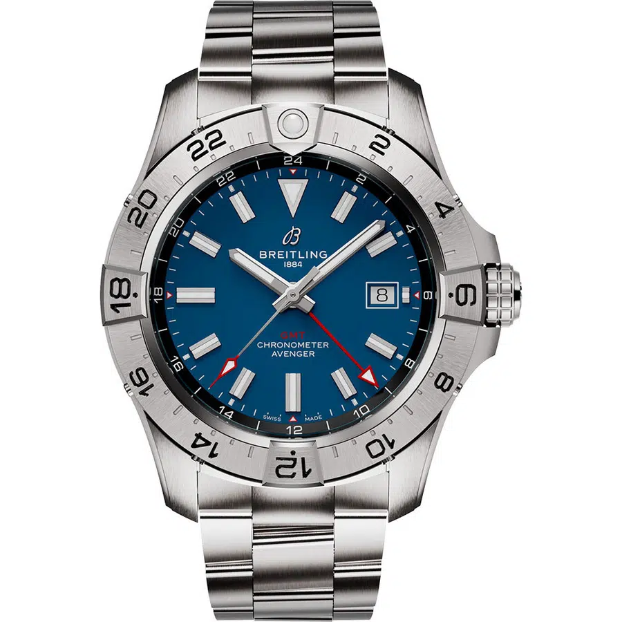 Breitling Avenger GMT 44mm Blue Dial A32320101C1A1 Stainless Steel