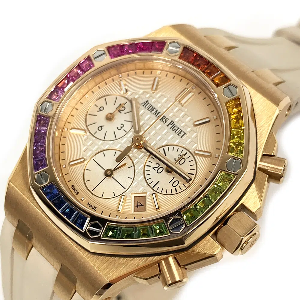 Audemars Piguet Royal Oak Offshore 26236OR.YY.D085CA.01 Rose Gold With Biege Rubber Watch – image 5